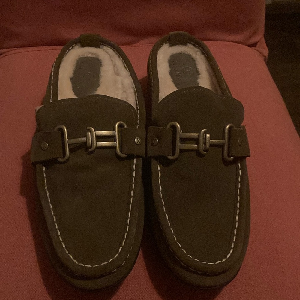 Cole Haan loafers olive green never worn